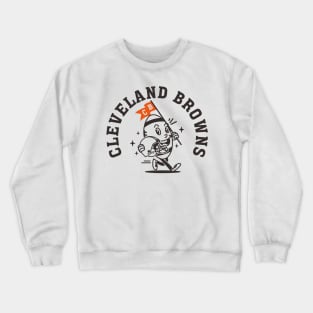 Cleveland Browns mascot black orange Crewneck Sweatshirt